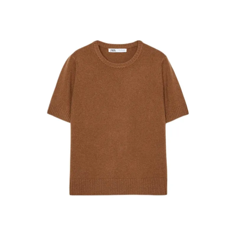 ZARA Knitwear Women's Tan-0