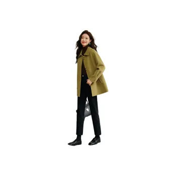 Mo Han Yi Mei Coat Women's Autumn Green Yellow