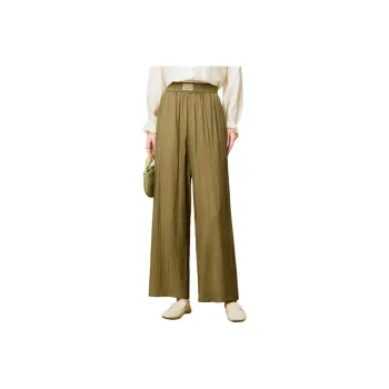 FENHONGMALI Casual Pants Women's Green