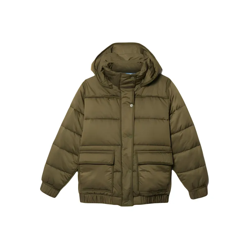 Sandro Puffer Jacket Women's Khaki-0