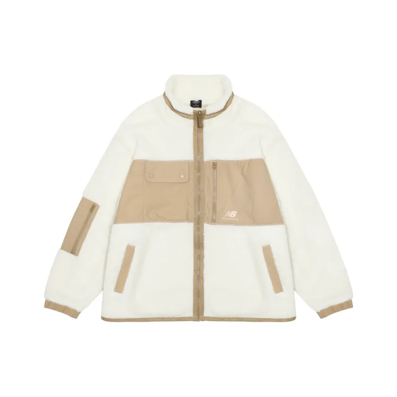 New Balance Velvet Jackets Women's Ivory White-0