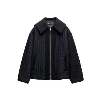 ZARA Puffer Jacket Women's Blue