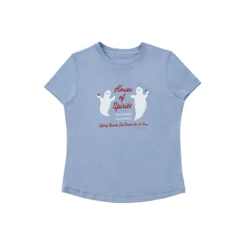 FAIRFAFO T Shirts Women's Blue