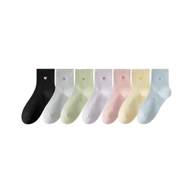 Cotton Gene Mid Calf Socks Women's 7 Pack-4