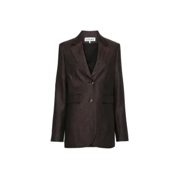 LOEWE Single breasted Linen Blazer