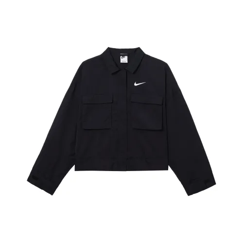 Nike Cropped Coats Women's Black