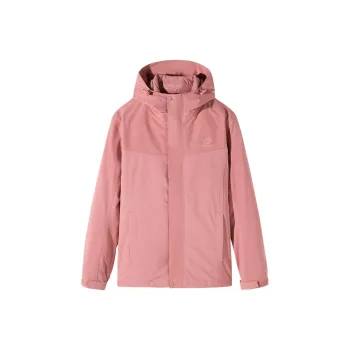 Tectop Waterproof And Windproof To Keep Warm Windbreaker Jacket Women's Coral Pink