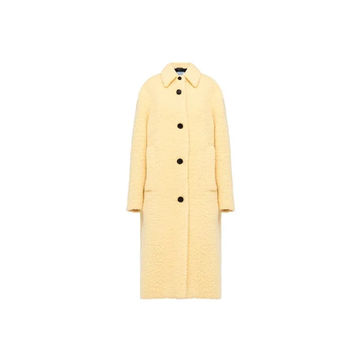 PRADA Velvet Jackets Women's Beige-0