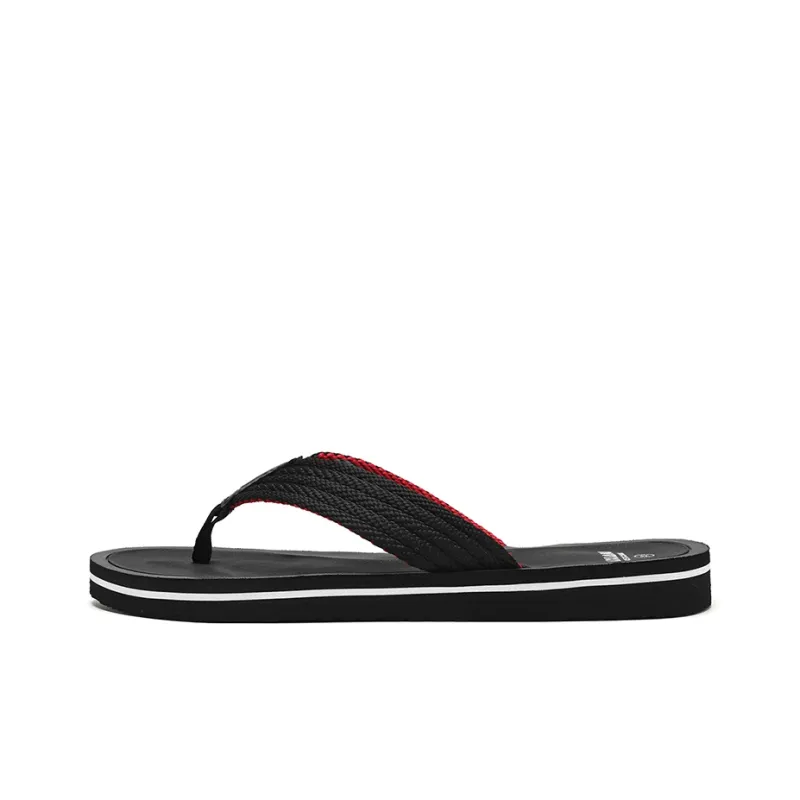 NANJIREN Cut Out Woven Quiet Odor Resistant Abrasion Resistant Slip Resistant Antibacterial Flip Flops Men's-0