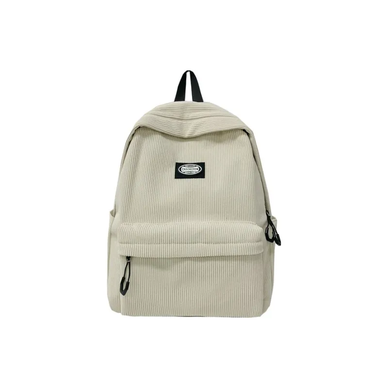 BRABOSTON Corduroy Backpack Regular Unisex Black/Gray/Green/White-12