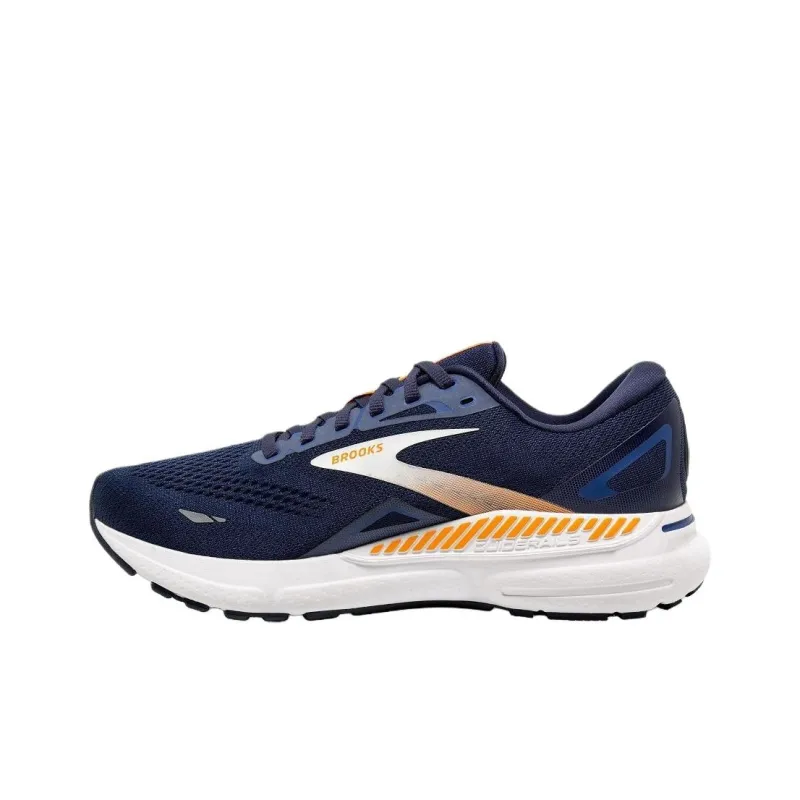 Brooks Adrenaline GTS 23 Cushioning, Breathable, Supportive Low Top Running Shoes Men's Blue Orange-1