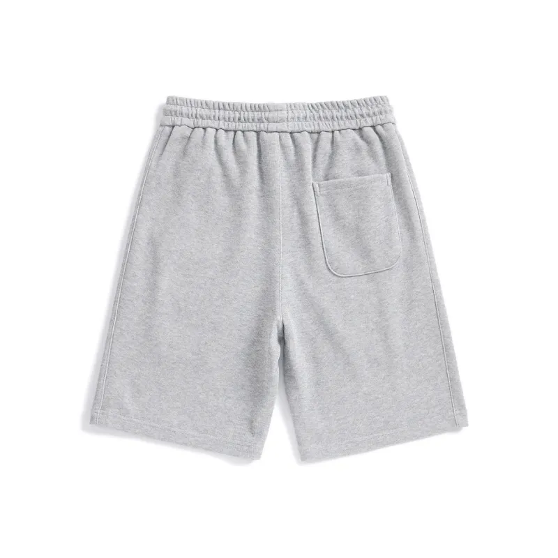 Hansca Comfortable Ribbed Skin Friendly Breathable Casual Shorts Men's-1