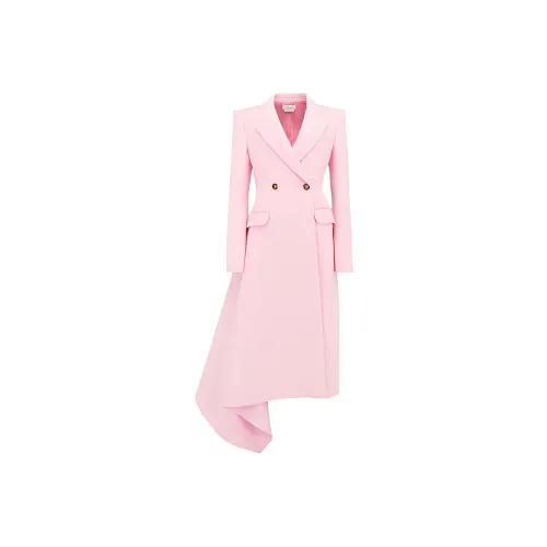 Alexander 32-33p Light Pink Medium Length Pleated Coat Coats Women's Pink