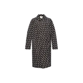 Vetements All Over Logo Raincoat 'Black'
