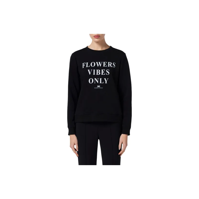 Elisabetta Franchi Logo Print Crewneck Sweatshirt-0