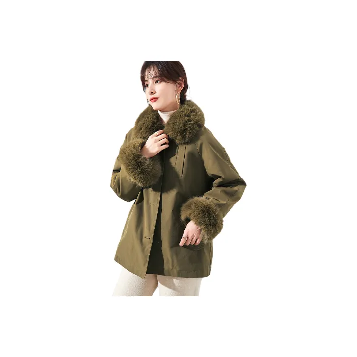 Itisf4 Puffer Jacket Women's Khaki-0