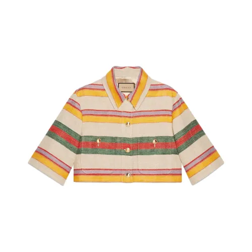 GUCCI Cropped Coats Women's Multicolor