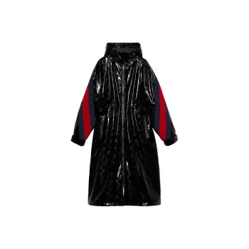 GUCCI Double G motif Lacquered Long Coat