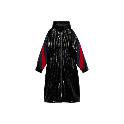 GUCCI Double G motif Lacquered Long Coat