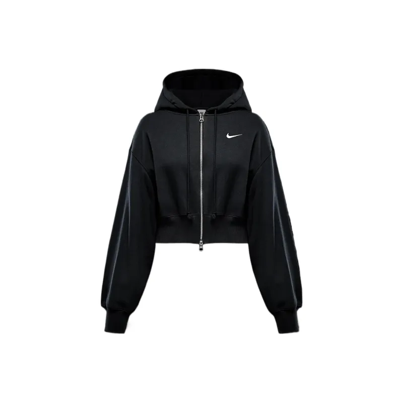 Nike Sportswear Phoenix Fleece Women's Loose Cropped Full Zip Hoodie-0