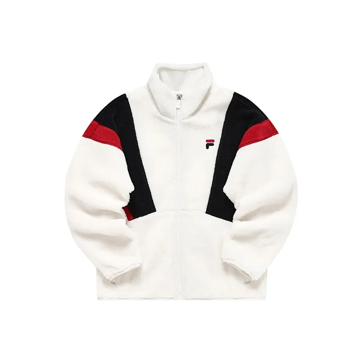 FILA FUSION Velvet Jackets Women's Muling White-0
