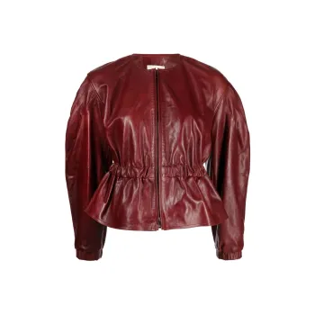 Ulla Johnson Puff-sleeve Leather Jacket
