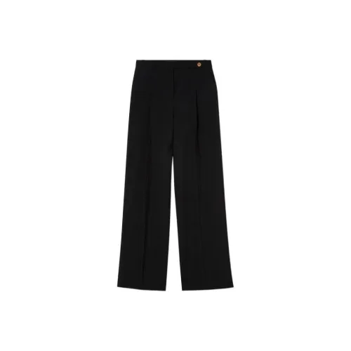 VERSACE Medusa Button High Waist Tailored Pants