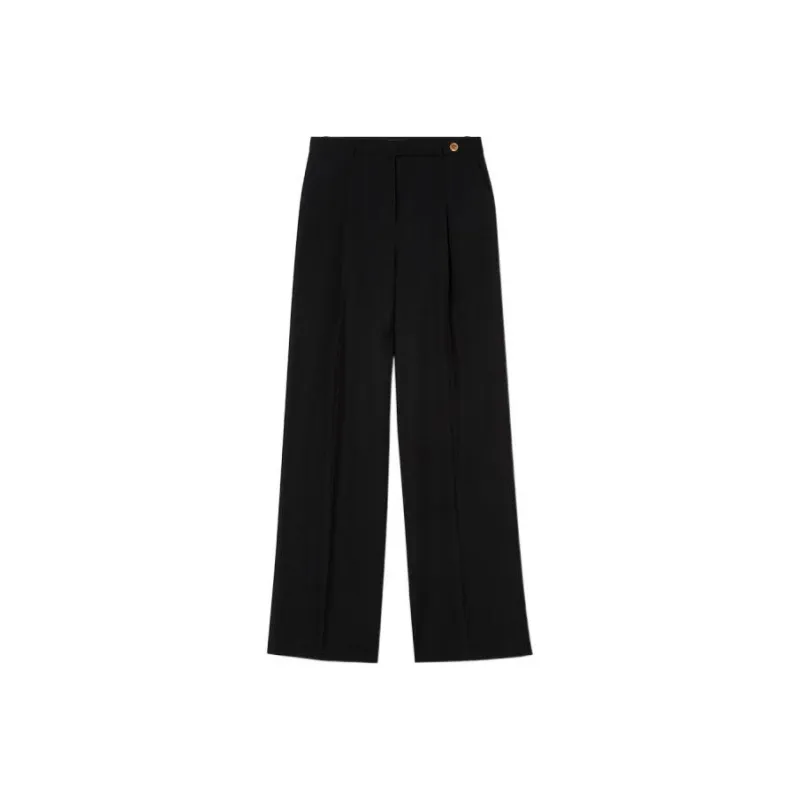 VERSACE Medusa Button High Waist Tailored Pants-0