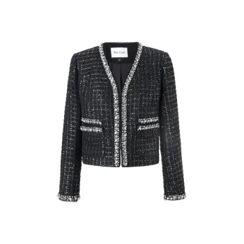Misi Camii Cropped Coats Women's Black