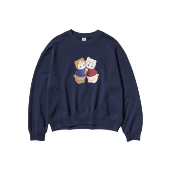 UNIQLO Shark Cat Collaboration Sweatshirts Women's Navy Blue
