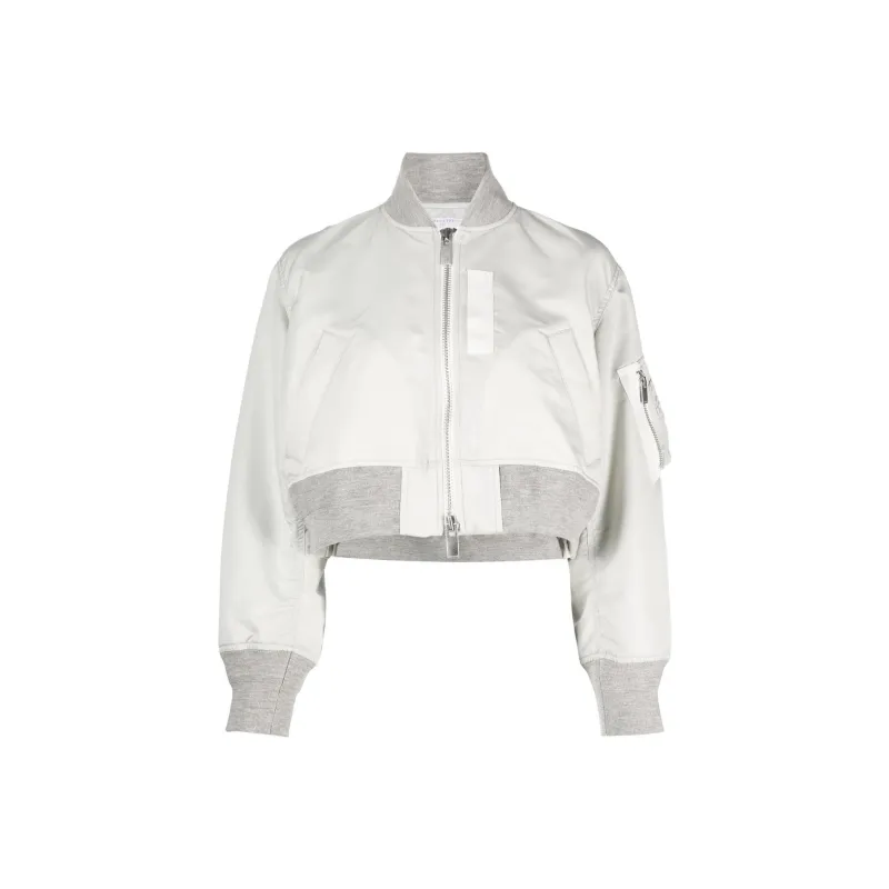 Sacai Puff-sleeves Bomber Jacket-0