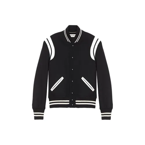 SAINT LAURENT Baseball Jacket Women's Black