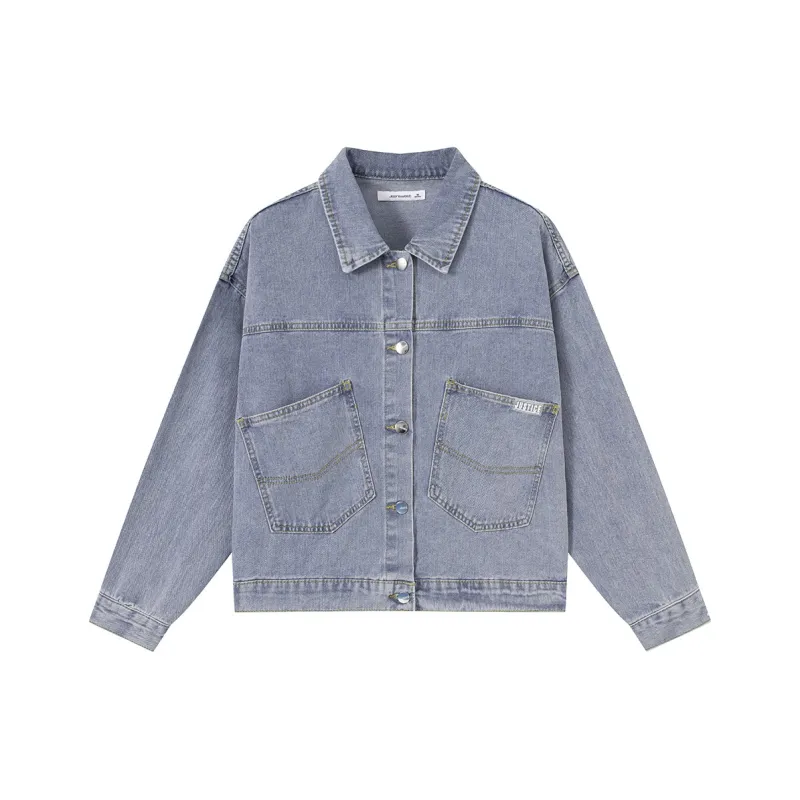 JEANSWEST Denim Jackets Women's Light Blue-0