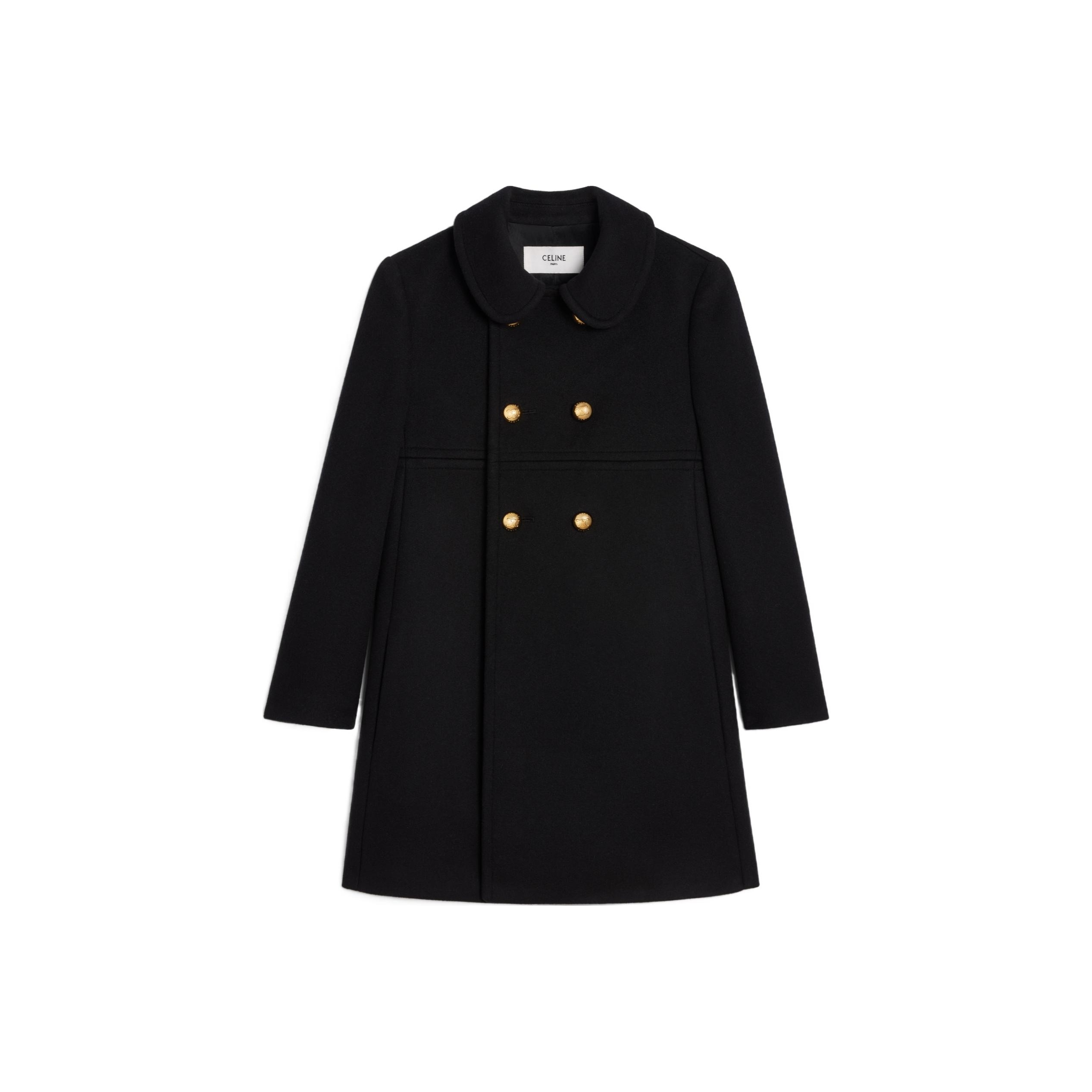 関税込 Celine VICTORINE COAT IN IN DOUBLE FACED CASHMERE CELINE Victorine Double-Breasted Coat - POIZON