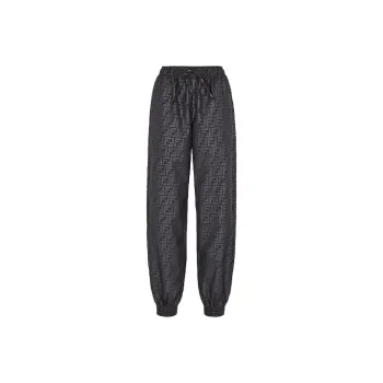 FENDI Knitted Sweatpants Women's Black