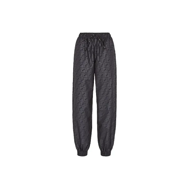 FENDI Knitted Sweatpants Women's Black-0