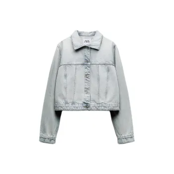 ZARA Denim Jacket Women's Light Blue