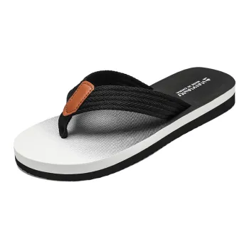 BEAR UNION Home Slippers Black White