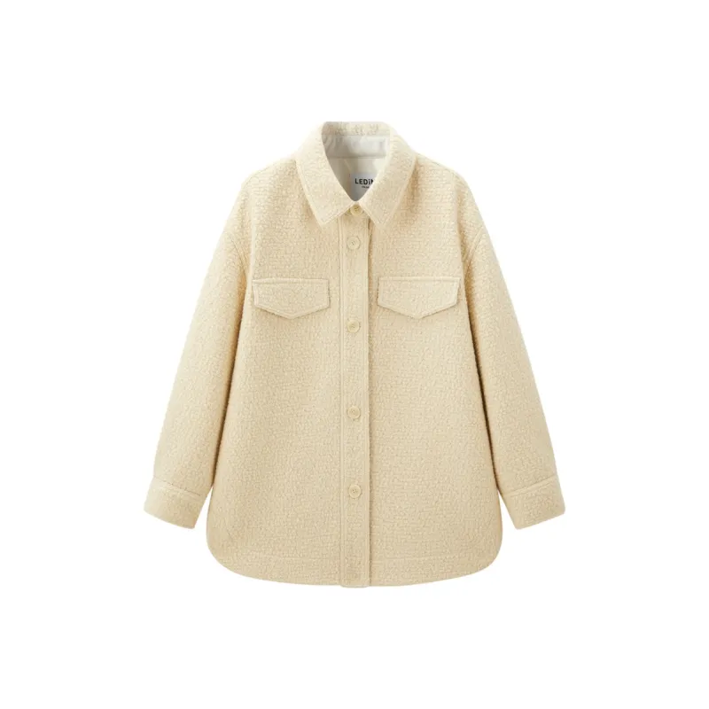 LEDIN Coats Women's Almond Oil-0
