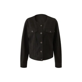 YALIDA Denim Jacket Women's Black