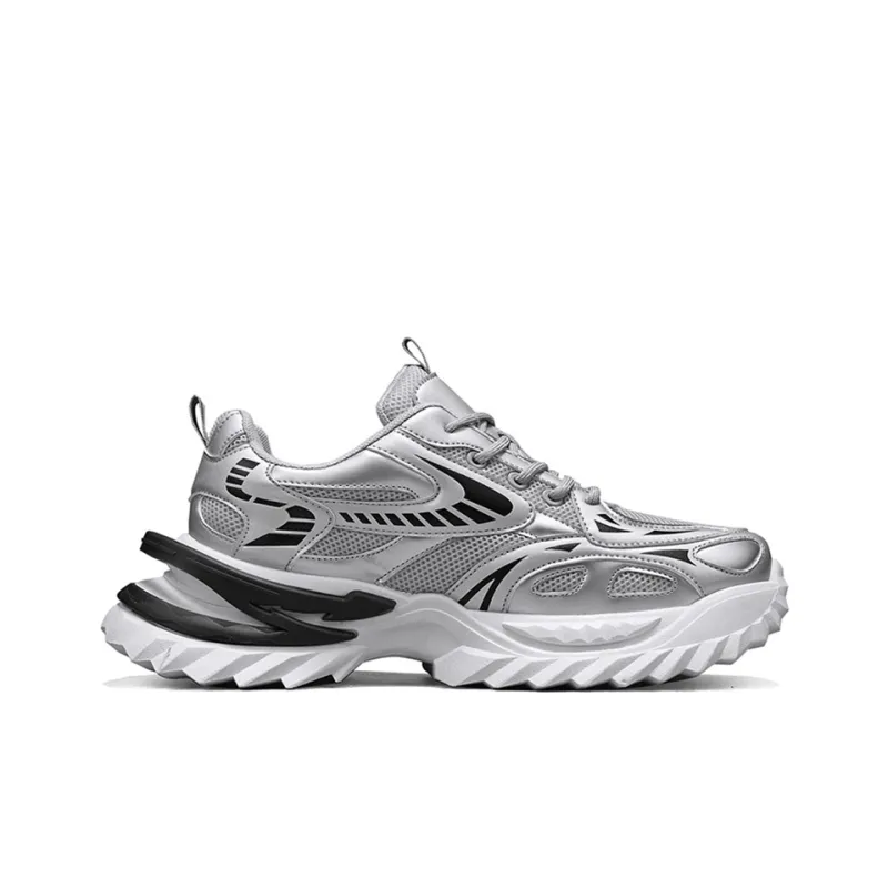 FCMM Anti Slip Wear Resistant Low Top Chunky Sneakers Men's Box Included-4