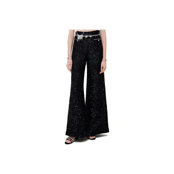 CHANEL SS22 Casual Pants Women's Black