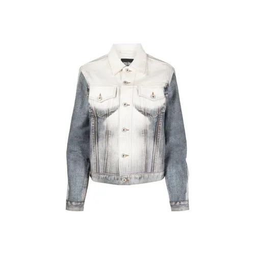 YProject x Jean Paul Gaultier Denim Jacket Women's Blue & White