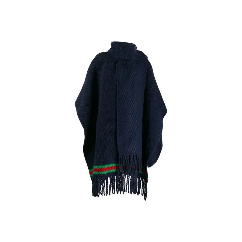 GUCCI Cloaks Women's Navy Blue-0