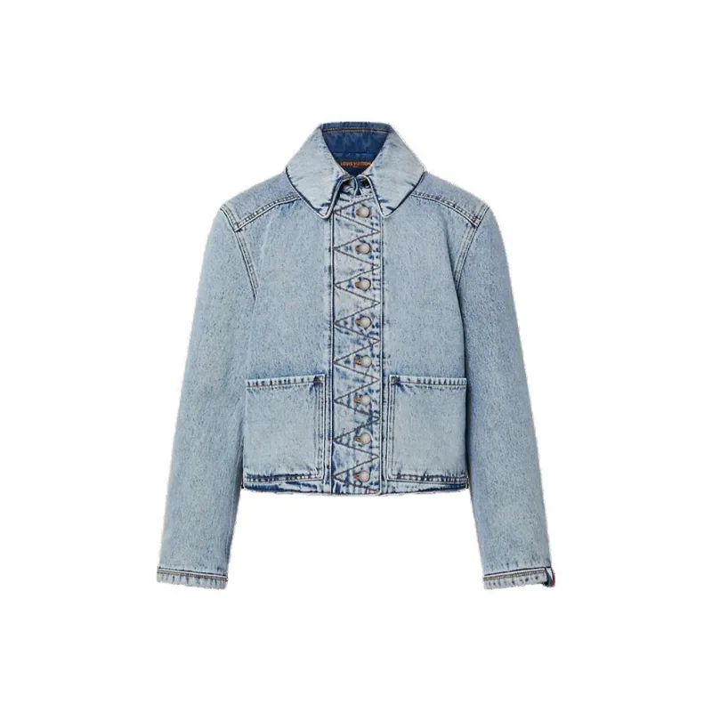 LOUIS VUITTON Bleached Denim Boxy Jacket-0