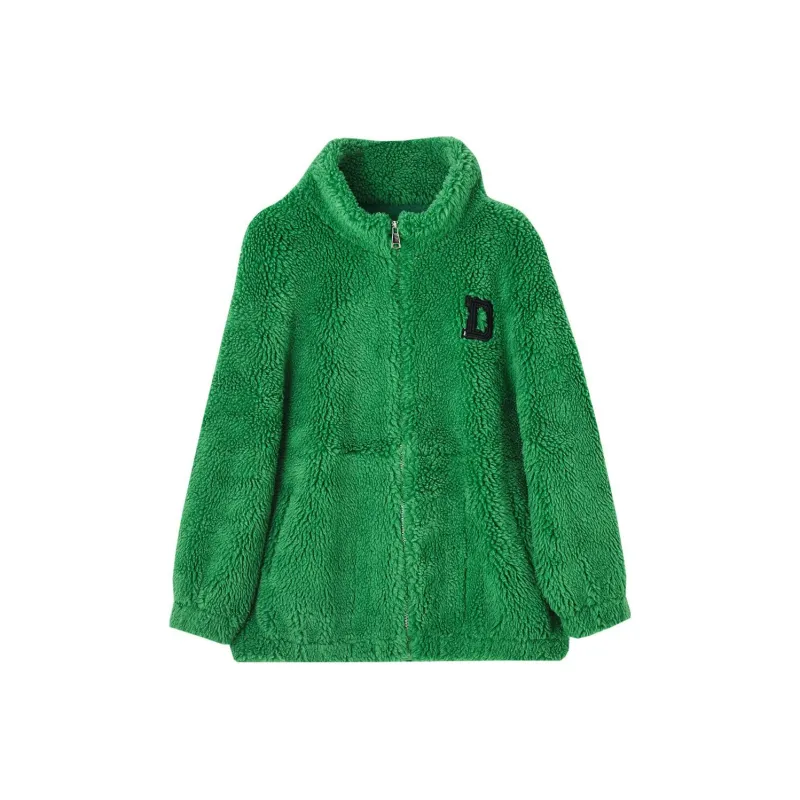 【dme】 Velvet feel Coat Women's Green-0
