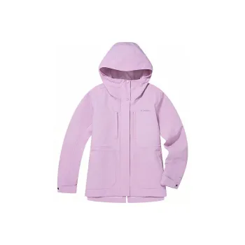Columbia City Outdoor Collection Waterproof And Windproof To Keep Warm Windbreaker Jacket Women's Light Purple