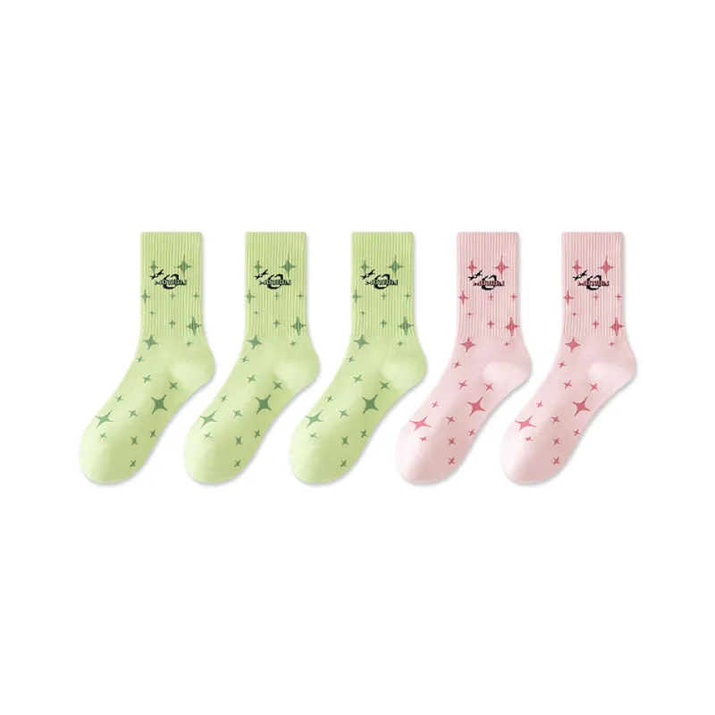 Taste The Color Mid Calf Socks Women's 5 Pack-7