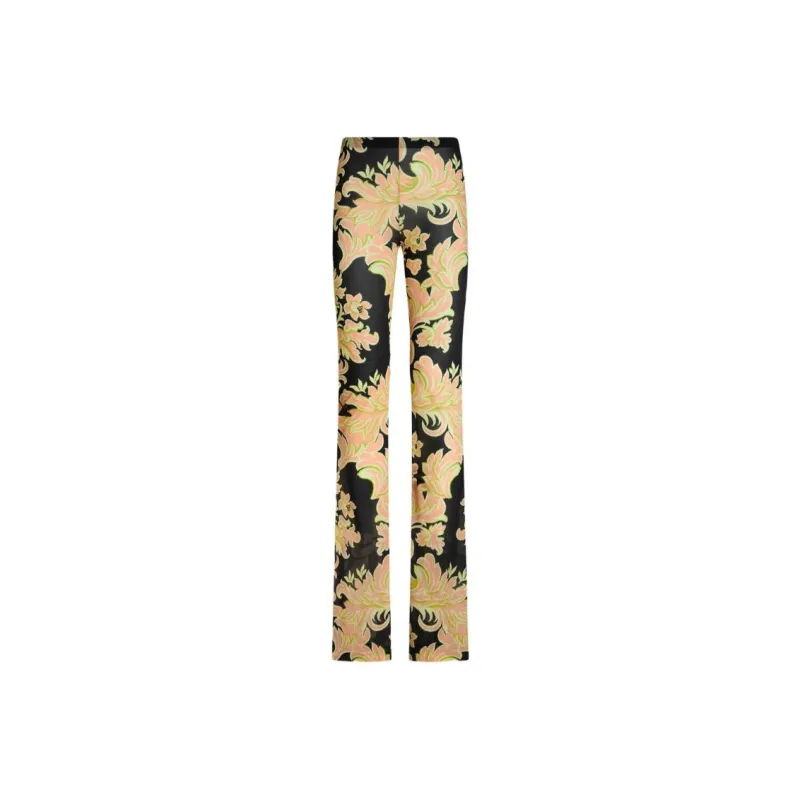 ETRO Floral Printed Flared Leg Trousers-0