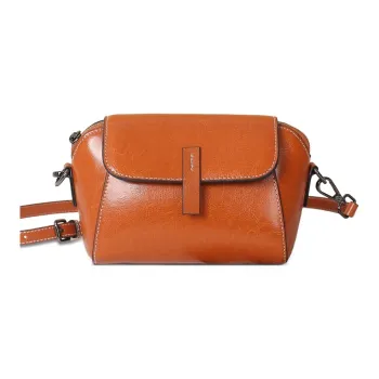 KAISER Cow Leather Crossbody Bag, Shoulder Bag Women's Caramel/Black/White/Coffee